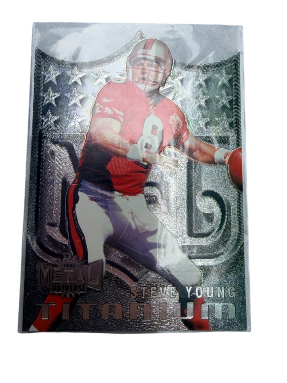 1997 Metal Universe Titanium Steve Young #16 of 20 - SkyBox SF 49ers